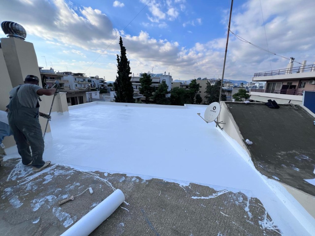 Έργο Στεγανοποίηση με Ασφαλτόπανο – EMA Monoseis